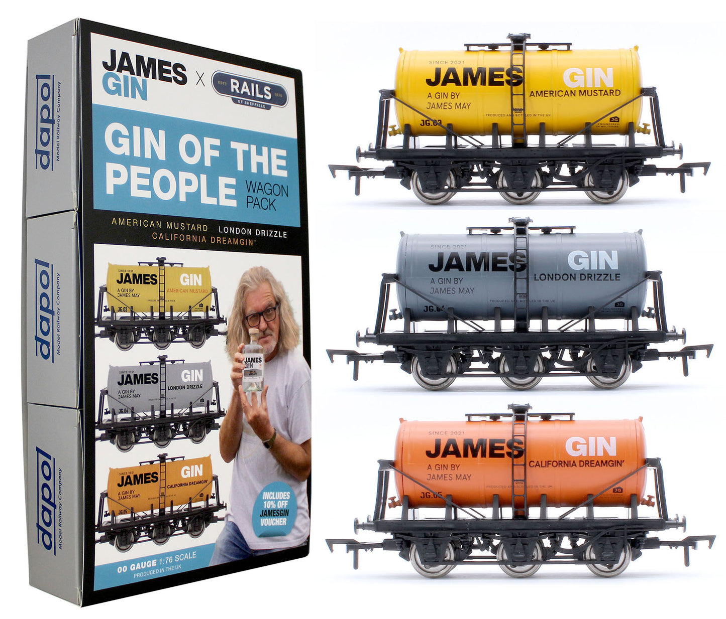 James Gin "Gin of the People" Triple Wagon Pack