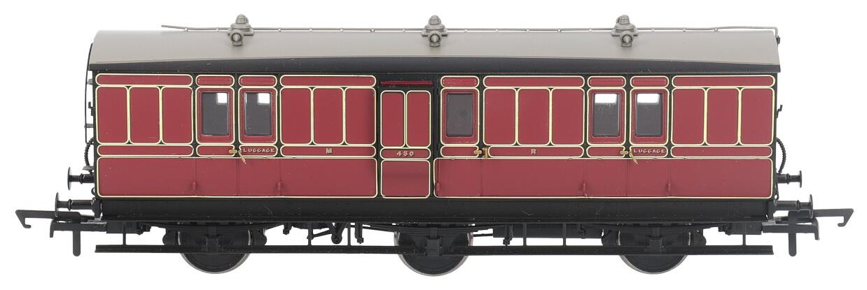Pre-Owned Hattons Originals Genesis 6 wheel full brake 450 in Midland Railway Crimson Lake