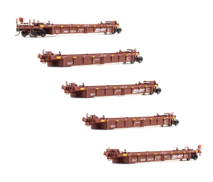 Pre-Owned 910-55604 Thrall 5-Unit Rebuilt 40' Well Car BNSF - Road #238129
