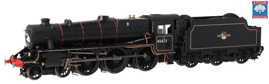 R30475SS Class 5MT 'Black Five' 4-6-0 BR Black Late Crest 45473 Steam Locomotive - DCC Sound & Smoke