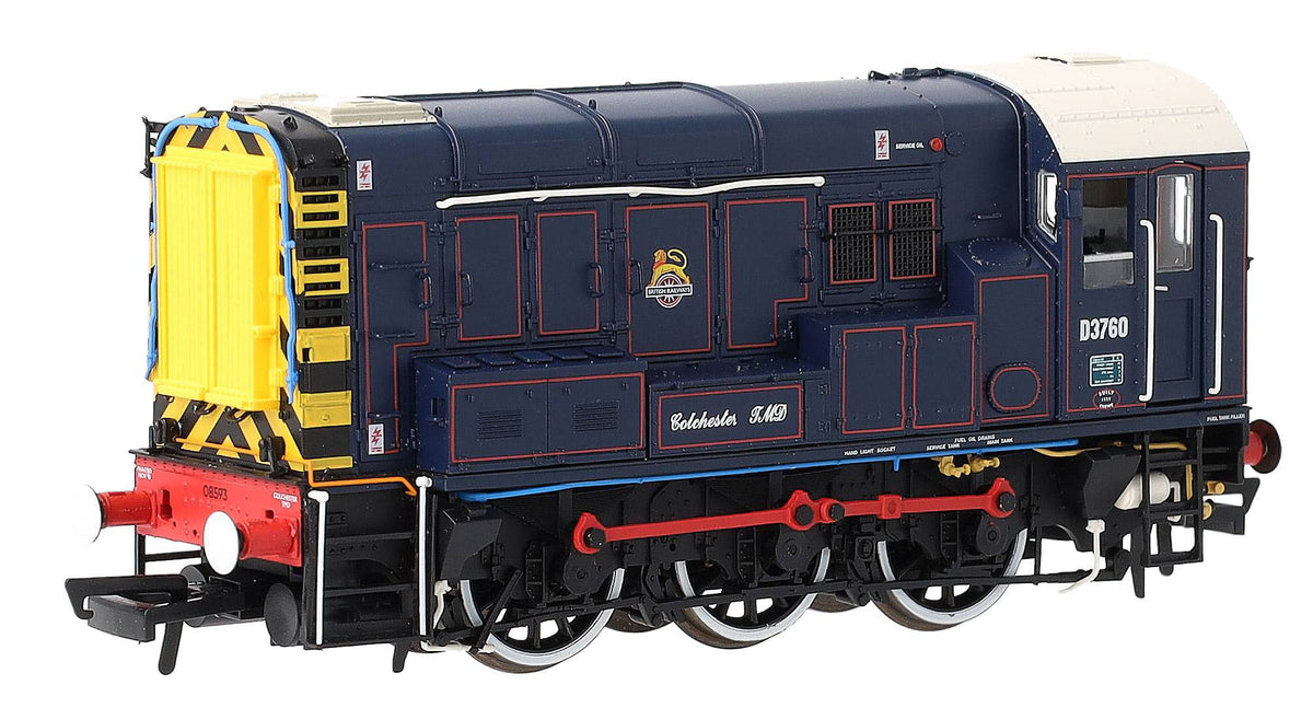R30507 Class 08 BR/GER Lined Blue D3760 'Colchester TMD' Diesel Locomotive