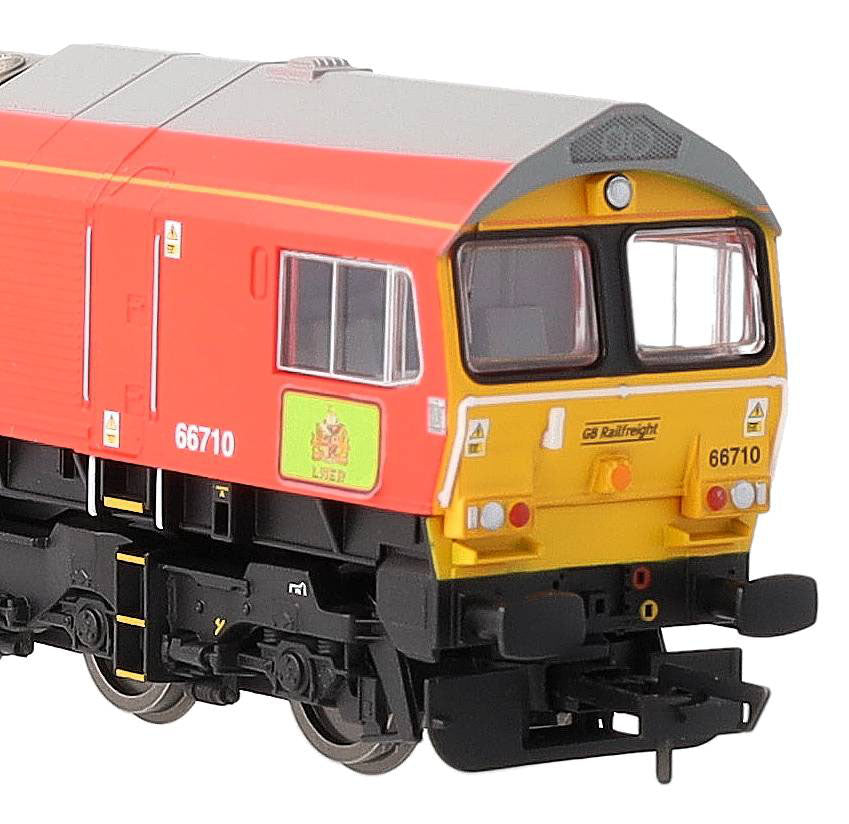 R30549TXS RailRoad Plus GBRf Class 66 Railway 200 'Karen Harrison' 66710 Diesel Locomotive - DCC Sound