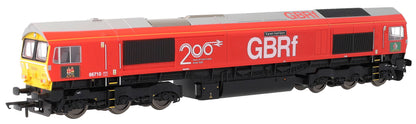 R30549TXS RailRoad Plus GBRf Class 66 Railway 200 'Karen Harrison' 66710 Diesel Locomotive - DCC Sound