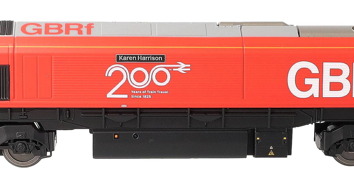 R30549TXS RailRoad Plus GBRf Class 66 Railway 200 'Karen Harrison' 66710 Diesel Locomotive - DCC Sound