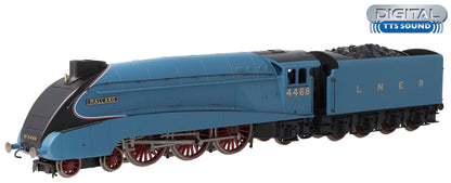 R3395TTS RailRoad LNER, A4 Class, 4-6-2, 4468 ‘Mallard’ Steam Locomotive - TTS Fitted
