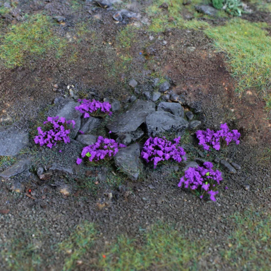 6mm Heather Self-Adhesive Static Grass Tufts x 100