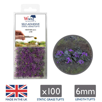 WWS 6mm Heather Static Grass Tufts x 100