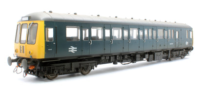 Class 122 BR Blue (Yellow Ends) Single Car DMU TDB975227 - Weathered