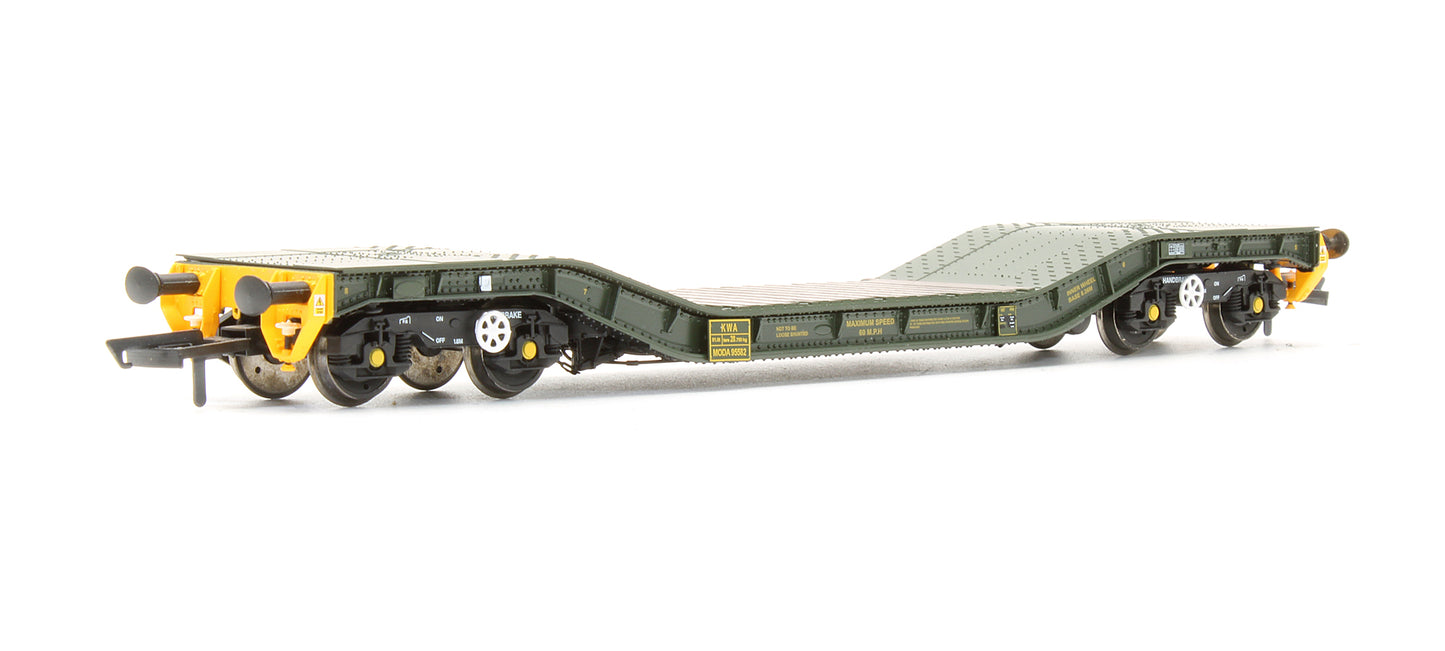 Pre-Owned H4-WW-019 Warwell Wagon 50T With Gloucester GPS Bogies MODA95582 In MOD 2000s Olive
