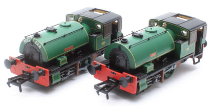 Port of Par Bagnall’s in Special Presentation Box Twin Pack - Lined Dark Green Steam Locomotive