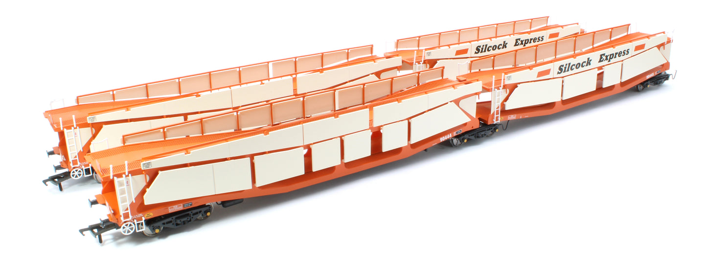 RT-OO-CAR4-414B Quad set Cartic-4 car carrier - Silcock Express livery with side screens (set B)