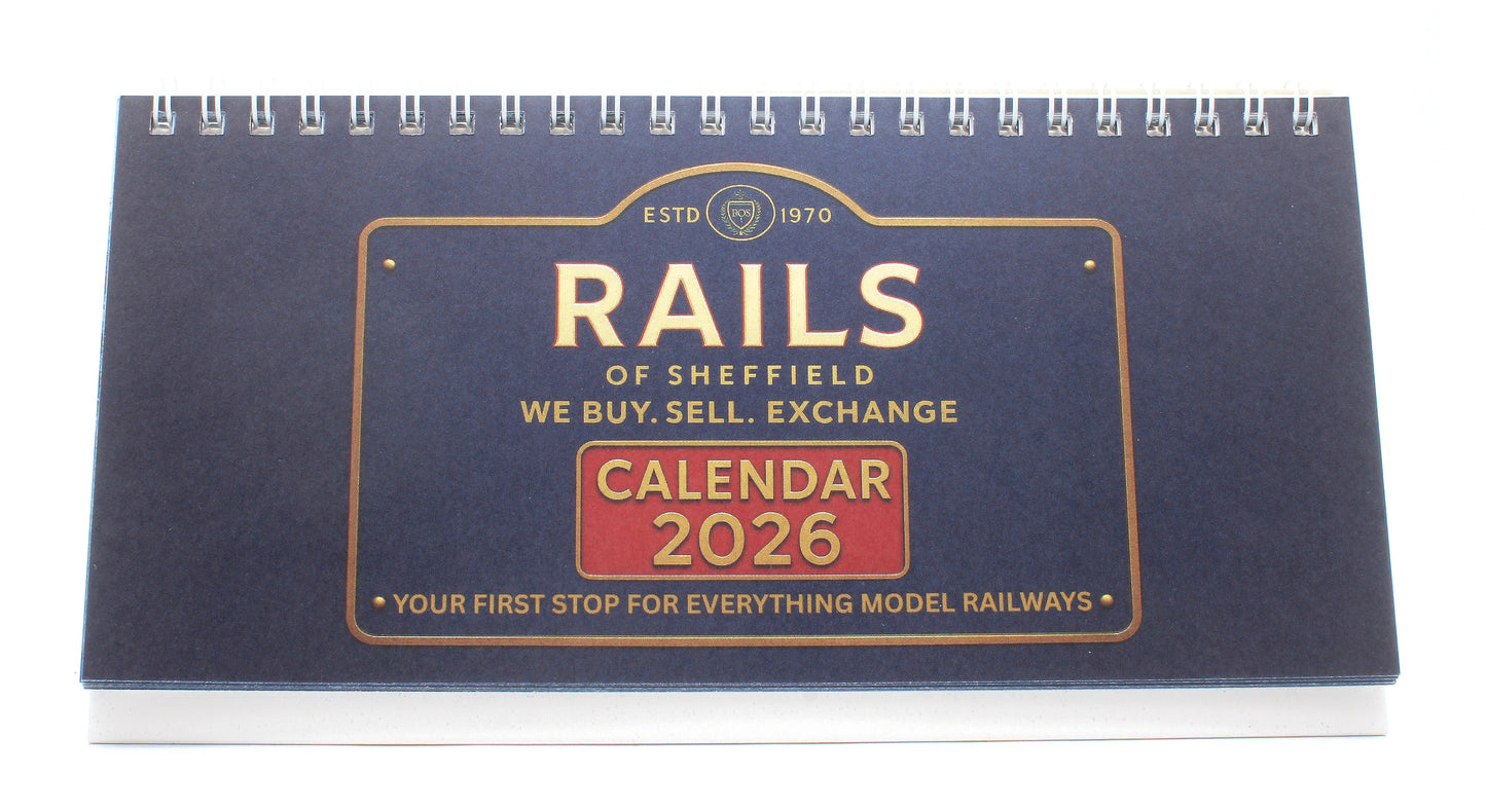 Rails of Sheffield 2026 Desktop Calendar
