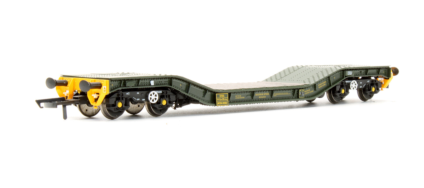 Pre-Owned H4-WW-019 Warwell Wagon 50T With Gloucester GPS Bogies MODA95582 In MOD 2000s Olive