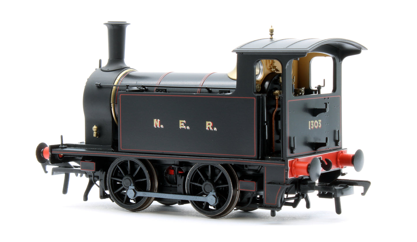 NER H Class - No.1303 NER Lined Black Steam Locomotive - DCC Sound