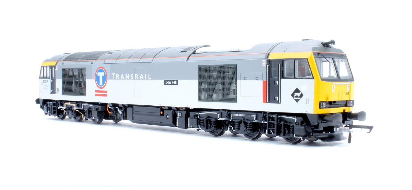 Class 60 60015 'Bow Fell' Transrail Grey Diesel Locomotive - DCC Sound
