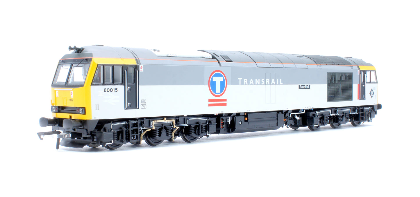 Class 60 60015 'Bow Fell' Transrail Grey Diesel Locomotive - DCC Sound