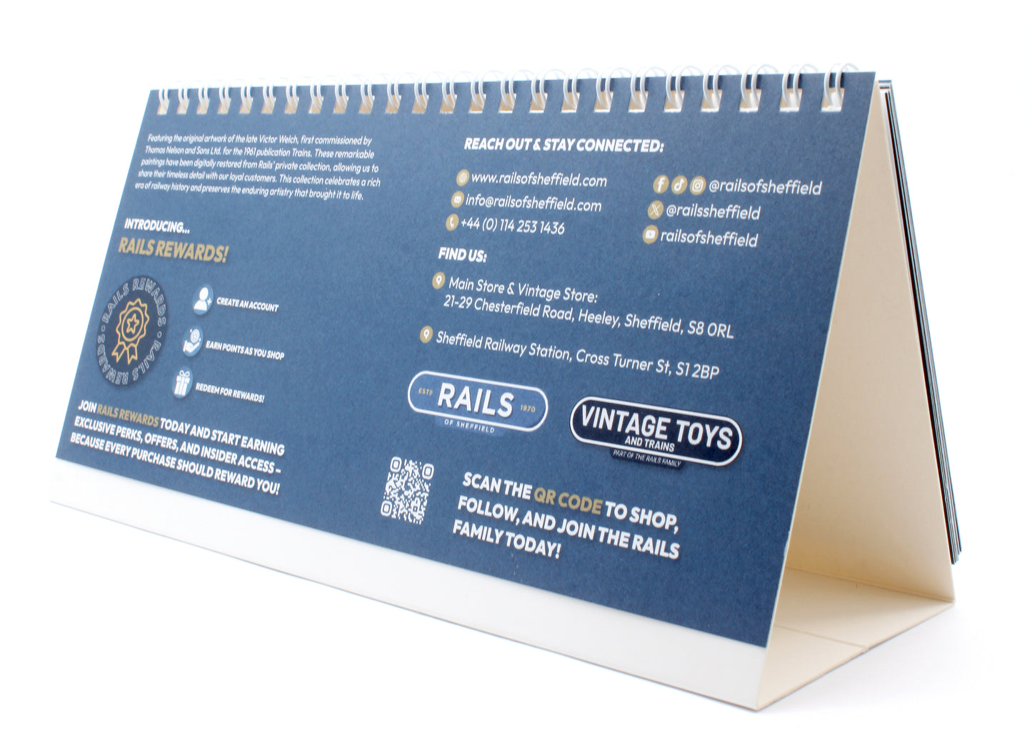 Rails of Sheffield 2026 Desktop Calendar