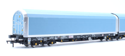 OO/4mm 5-car Arbel WIA car carrier with RfD squadron branding. Wagon 85 70 4971 001-8
