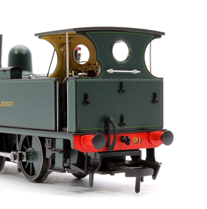 LSWR Class B4 0-4-0T Lined Dark Green Jersey 91 - Steam Tank Locomotive