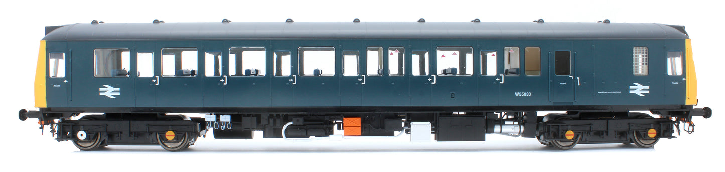 1212 Class 121 BR Blue (Full Yellow Ends) Single Car DMU W55033