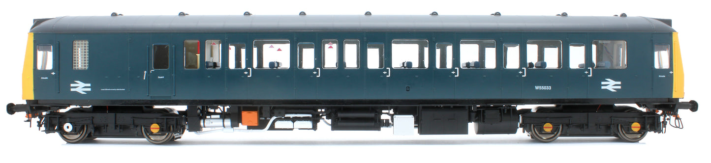 1212 Class 121 BR Blue (Full Yellow Ends) Single Car DMU W55033