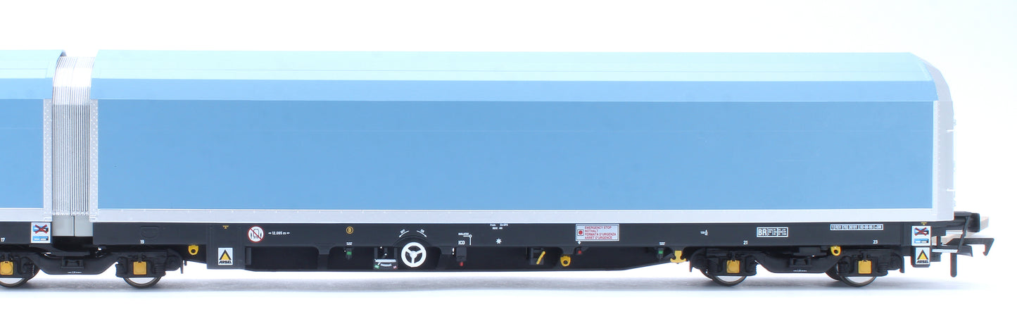 OO/4mm 5-car Arbel WIA car carrier with RfD squadron branding. Wagon 85 70 4971 001-8