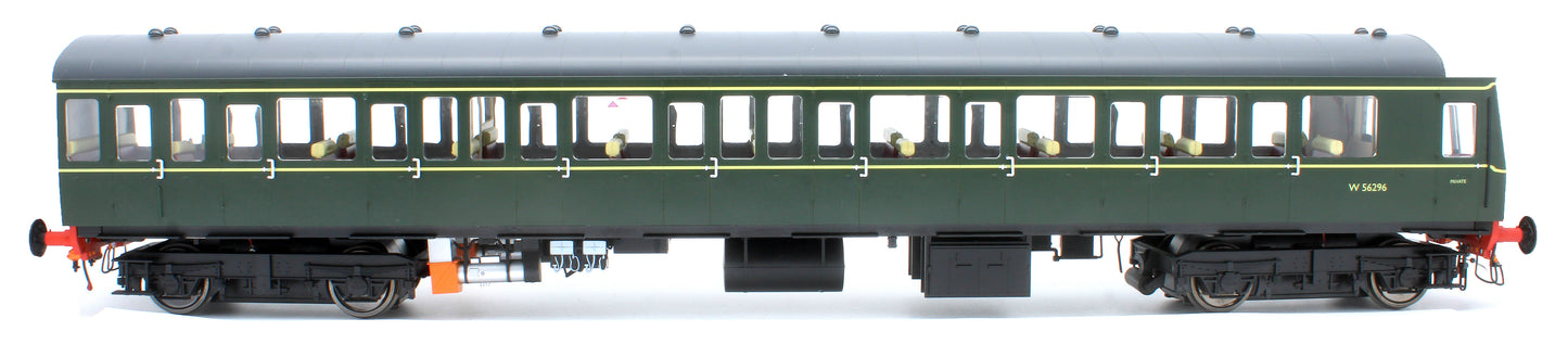 Class 150 BR Green (Small Yellow Panel) Unpowered DMU Trailer Car W56296