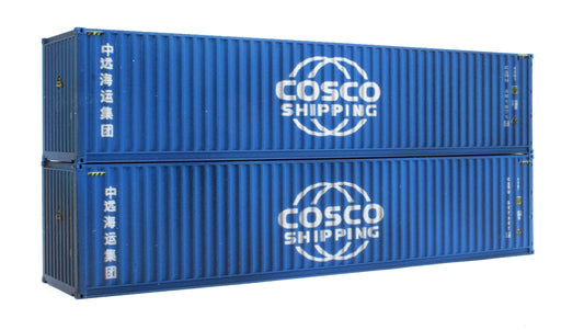 40ft' Container Cosco Shipping 607357 6/401671 0 - Weathered