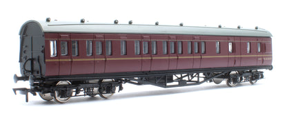 57ft Stanier Non-Corridor Brake M25250M BR Lined Maroon