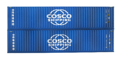 40ft' Container Cosco Shipping 607357 6/401671 0 - Weathered