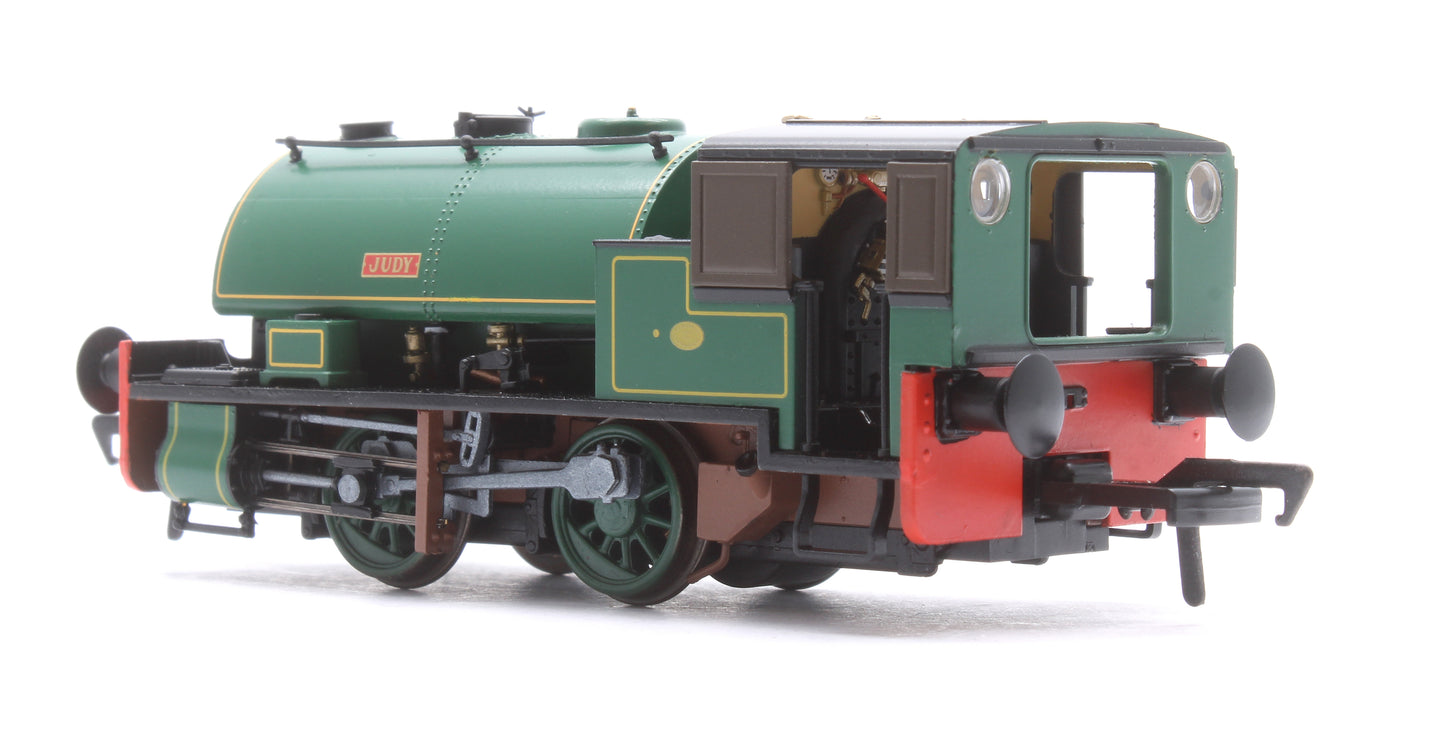 Port of Par Bagnalls Twin Pack - Lined Dark Green Steam Locomotive - DCC Sound