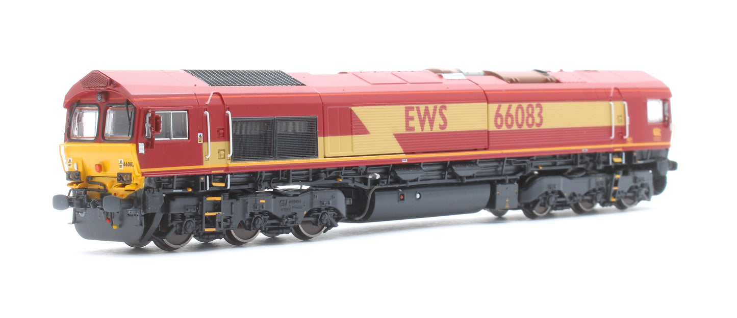 Class 66 66083 EWS Livery As Built Diesel Locomotive