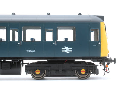 1212 Class 121 BR Blue (Full Yellow Ends) Single Car DMU W55033