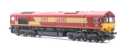 Class 66 66083 EWS Livery As Built Diesel Locomotive - DCC Sound