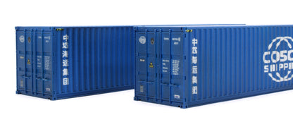 40ft' Container Cosco Shipping 607357 6/401671 0 - Weathered