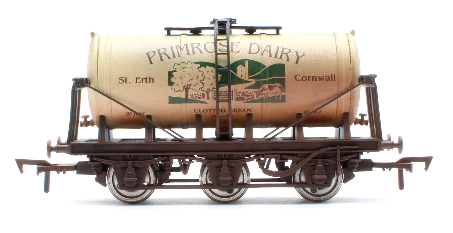 4F-031-138 6 Wheel Milk Tanker Primrose Dairy Weathered