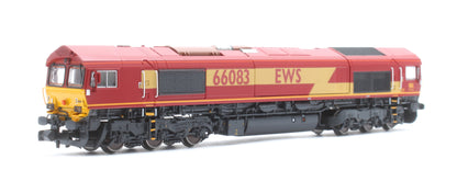Class 66 66083 EWS Livery As Built Diesel Locomotive - DCC Sound