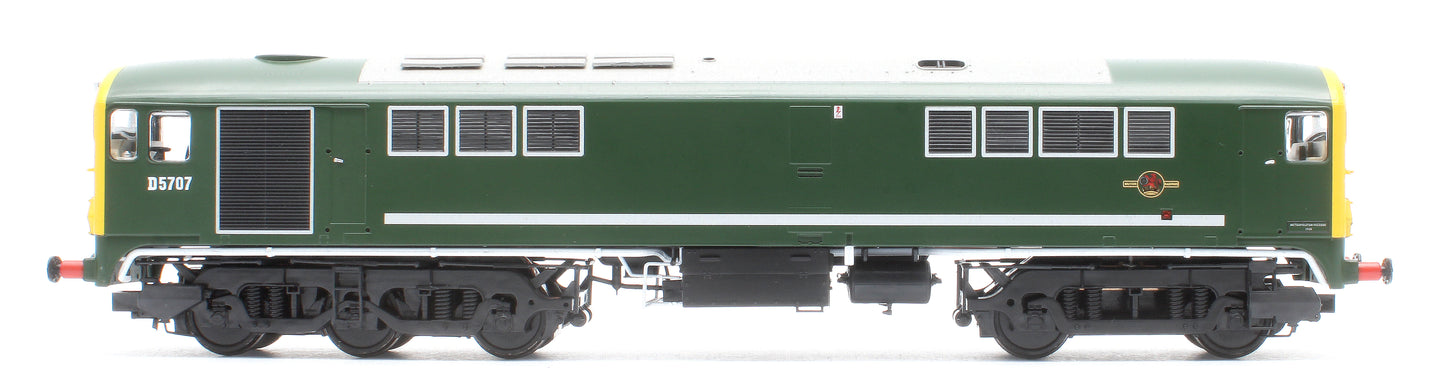 Class 28 Co-Bo BR Green Full Yellow Ends D5707 Diesel Locomotive