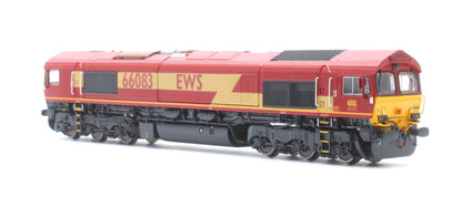Class 66 66083 EWS Livery As Built Diesel Locomotive - DCC Sound