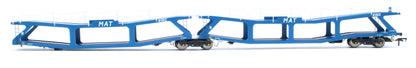 RT-OO-CAR4-402B Quad set Cartic-4 car carrier - MAT-Transauto blue (set B)