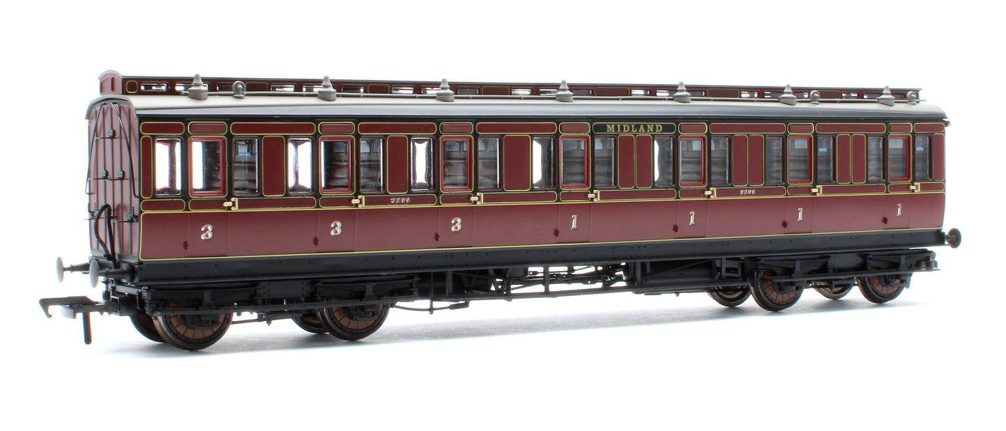 978008 48' Midland Railway ‘Evolution’ Bogie Coach Non-Corridor Composite No.3208