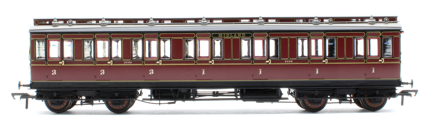 978008 48' Midland Railway ‘Evolution’ Bogie Coach Non-Corridor Composite No.3208