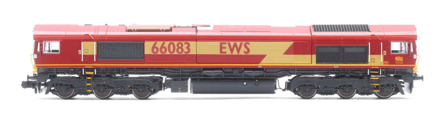 Class 66 66083 EWS Livery As Built Diesel Locomotive