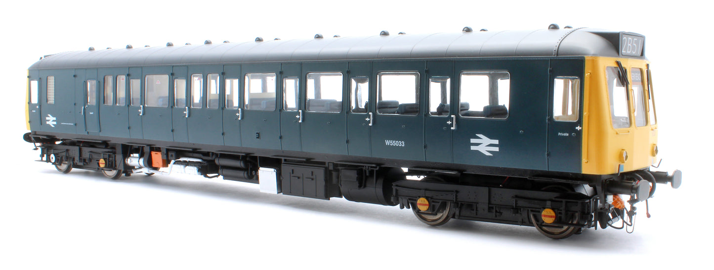 1212 Class 121 BR Blue (Full Yellow Ends) Single Car DMU W55033