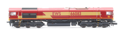 Class 66 66083 EWS Livery As Built Diesel Locomotive - DCC Sound