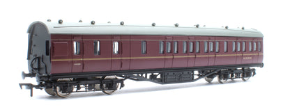 4P-010-302 57ft Stanier Non-Corridor Brake M25270M BR Lined Maroon