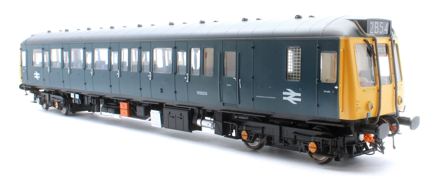 1212 Class 121 BR Blue (Full Yellow Ends) Single Car DMU W55033