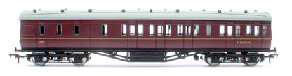 4P-010-302 57ft Stanier Non-Corridor Brake M25270M BR Lined Maroon