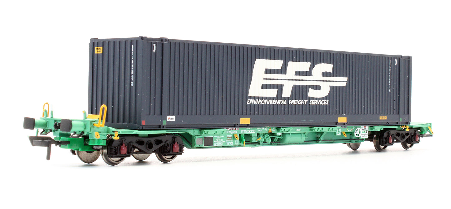 Pre-Owned 37-302A Intermodal Bogie Wagon With Containers 'EFS'