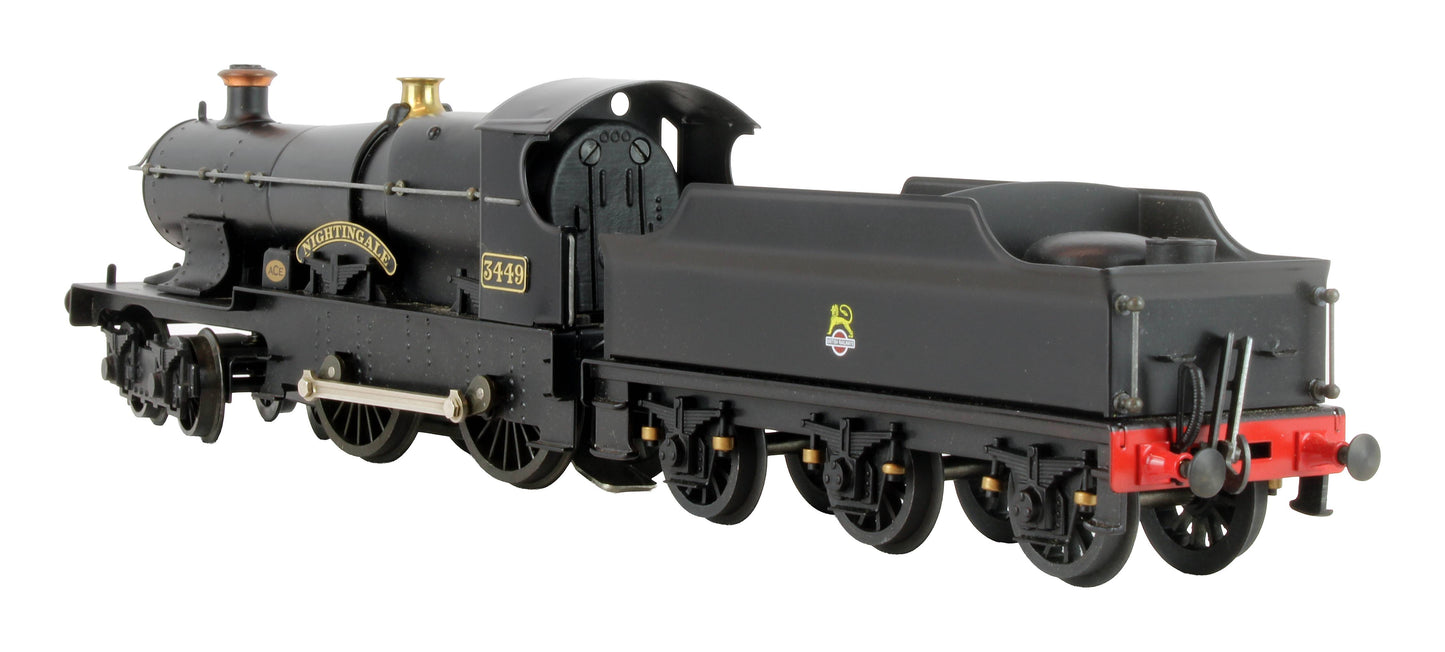 Pre-Owned E16D BR Unlined Black E/Crest Bulldog Class 4-4-0 'Nightingale' 3449 Steam Locomotive